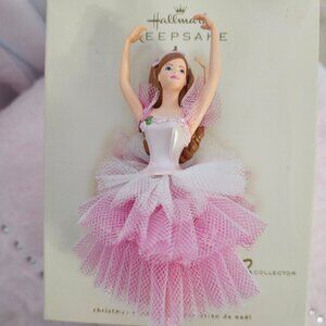 Hallmark Keepsake Flower Ballerina Barbie Christmas Ornament 2006 Pink
